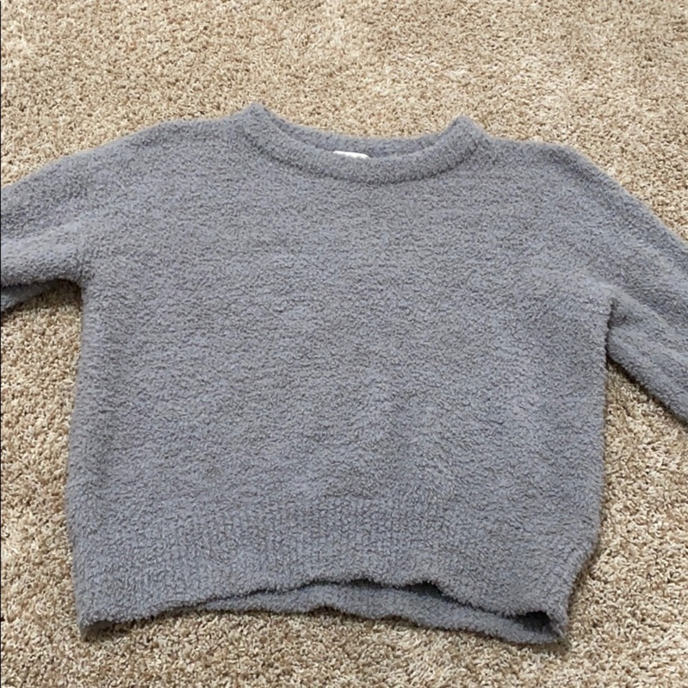 FUZZY SWEATER!